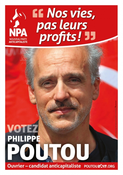 Affiche Officielle de campage de Philippe POUTOU
