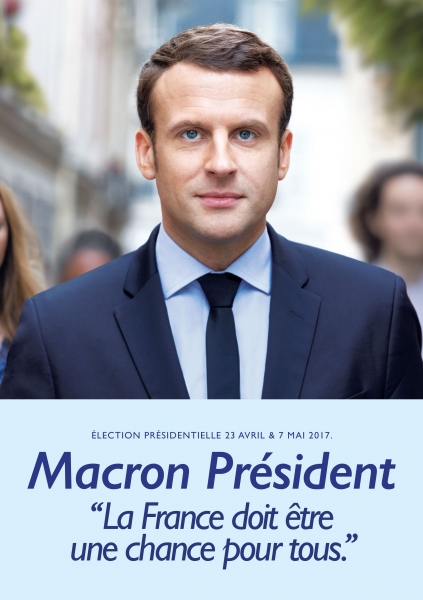 Affiche Officielle de campage de Emmanuel MACRON